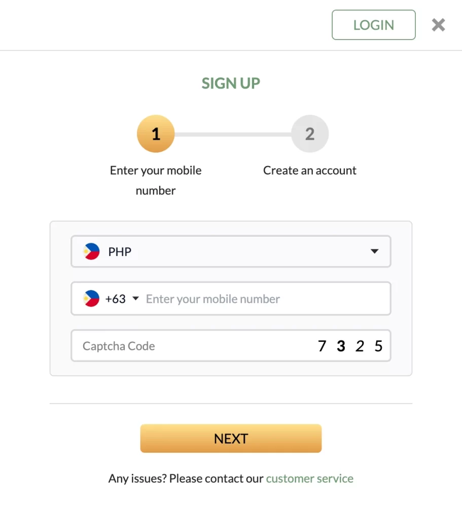 nuebe register page for online casino account signup login games and app download